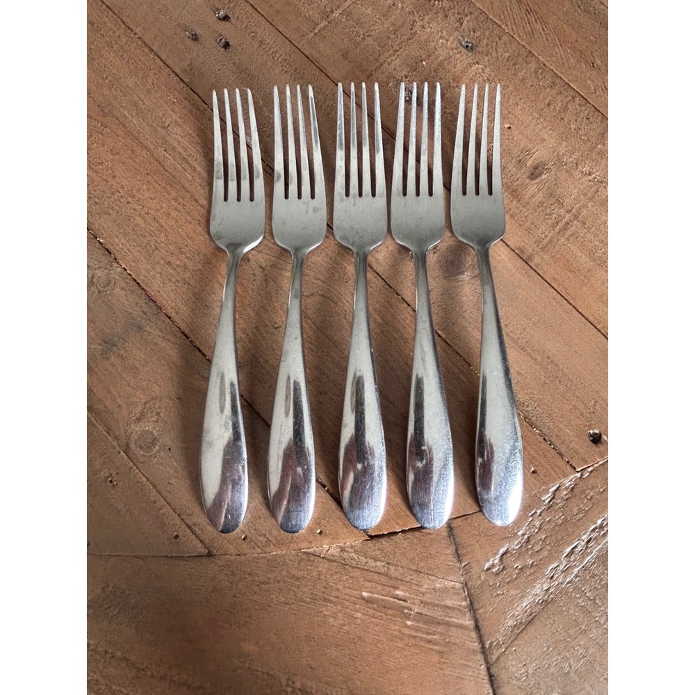 Oneida Stainless Steel Salad Forks Set of 5 Silverware‎ 90-194 China
